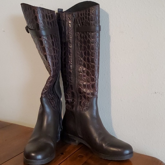 Clarks Shoes - Clarks brown tall boots 7M